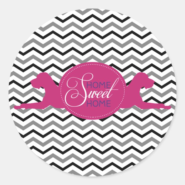 Sticker Rond Douce Maison Douce (Devant)