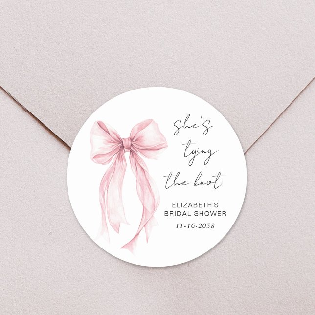 Sticker Rond Douce Mariée Arc-en-Ciel Rose (Créateur téléchargé)