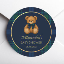 Douce Ourson Prêt-à-porter Bain Bébé Garçon Tartan