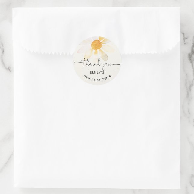 Sticker Rond Douche fleur sauvage (Sac)