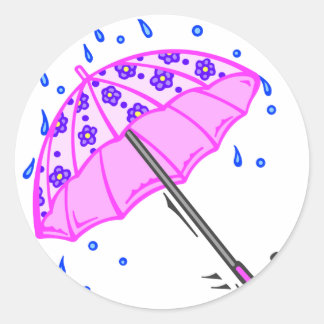 Sticker Rond Douches du printemps avril