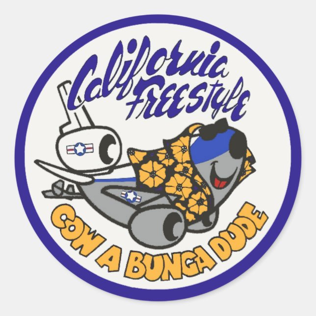 Sticker Rond Douglas KC-10 Extender California Freestyle (Devant)