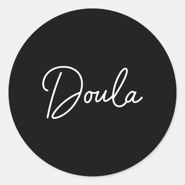 Sticker Rond Doula (Devant)