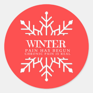 Sticker Rond Douleur chronique hivernale