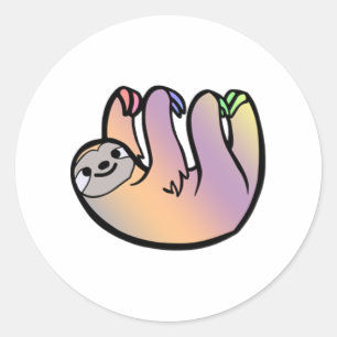 Sticker Rond Doux coloré