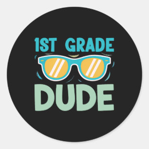 Sticker Rond Doux gars de 1re année Enfants Ck Retour à l'école