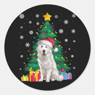 Sticker Rond Doux moche Jeu de Noël Lumières des Grands Pyrénée