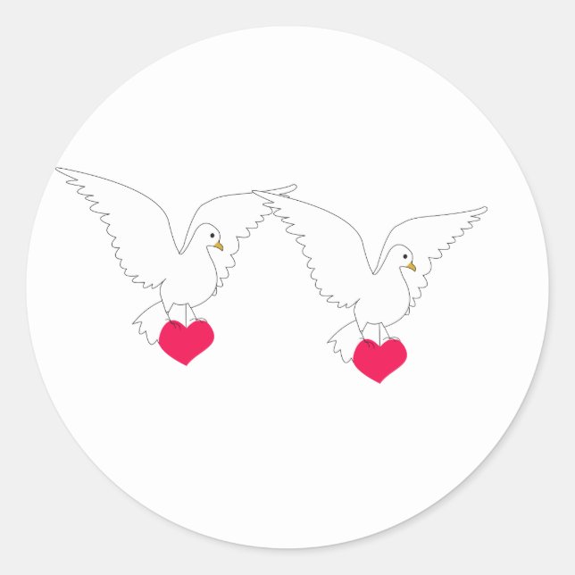 Sticker Rond Dove (Devant)