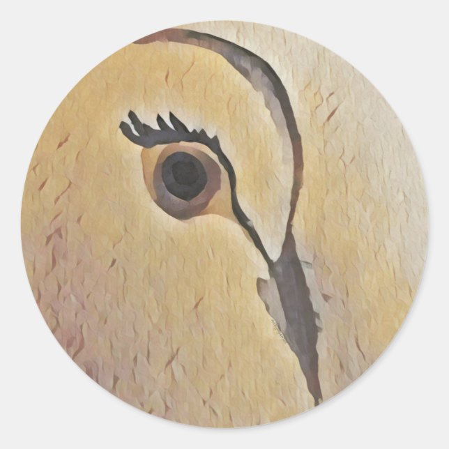 Sticker Rond Dove love (Devant)