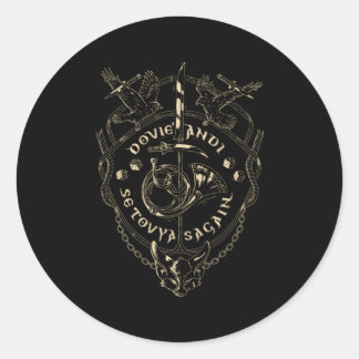Sticker Rond Dovie Andi Se Tovya Sagain Hinderstap Tai Shar Eth
