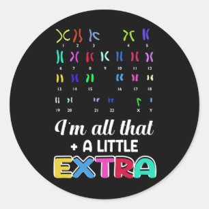 Sticker Rond Down Syndrome Chaussettes Tout Ce Peu Plus D'Acteu