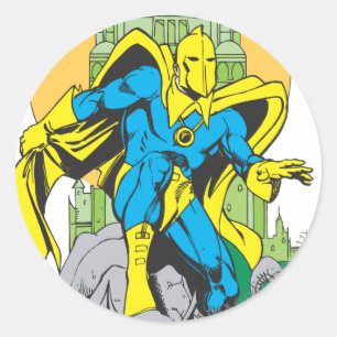 Sticker Rond Dr Fate et tour invisible