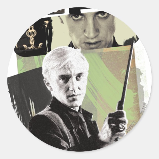 Sticker Rond Draco Malfoy 2 (Devant)