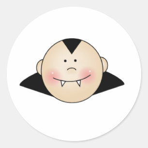 Sticker Rond Dracula personnalisable