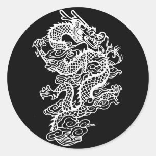 Sticker Rond dragon