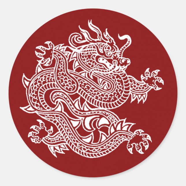 Sticker Rond dragon (Devant)