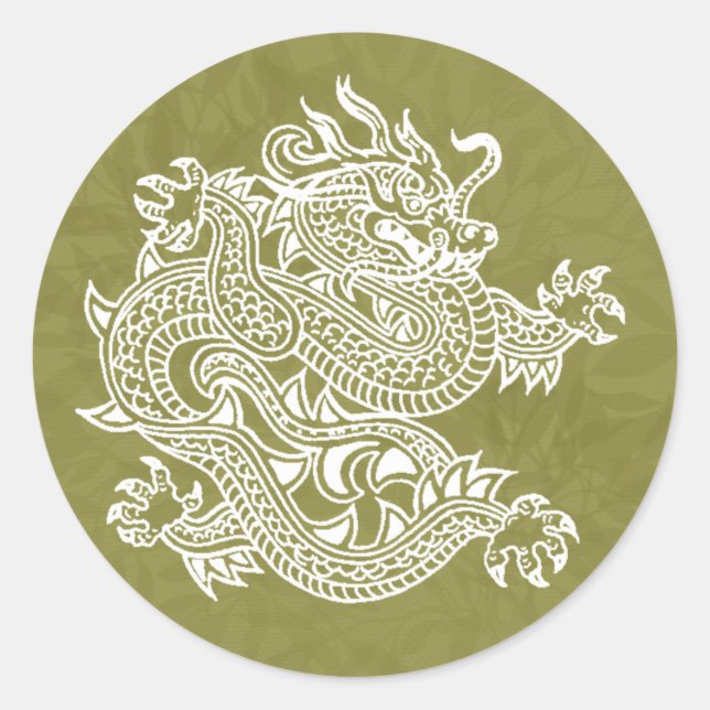 Sticker Rond dragon (Devant)