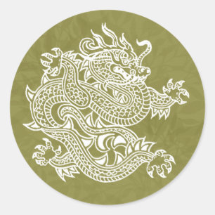Sticker Rond dragon