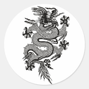 Sticker Rond dragon
