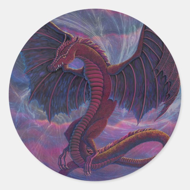 Sticker Rond Dragon (Devant)