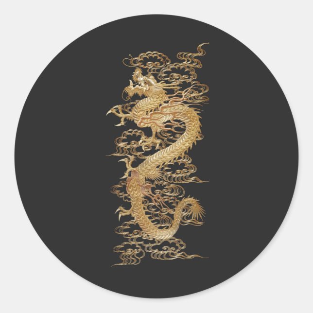 Sticker Rond Dragon (Devant)