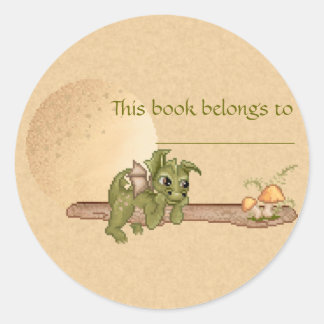 Sticker Rond Dragon de rêve