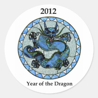 Sticker Rond Dragon de Zazzle 2012