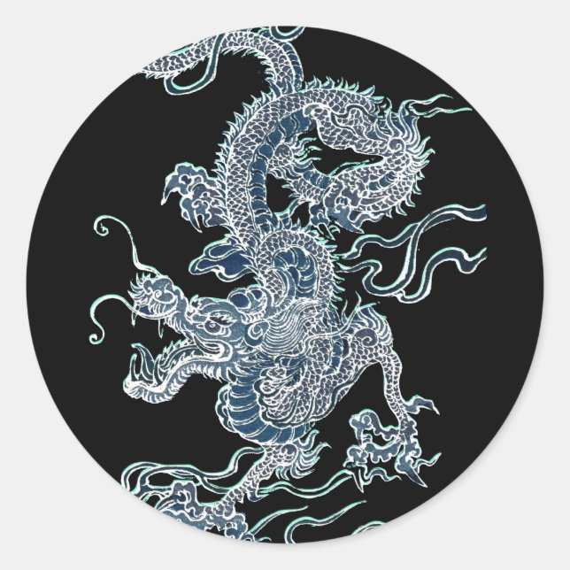 Sticker Rond Dragon d'eau 2012 (Devant)