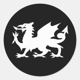 Sticker Rond Dragon gallois