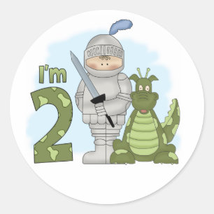 Sticker Rond Dragon Knight 2e anniversaire