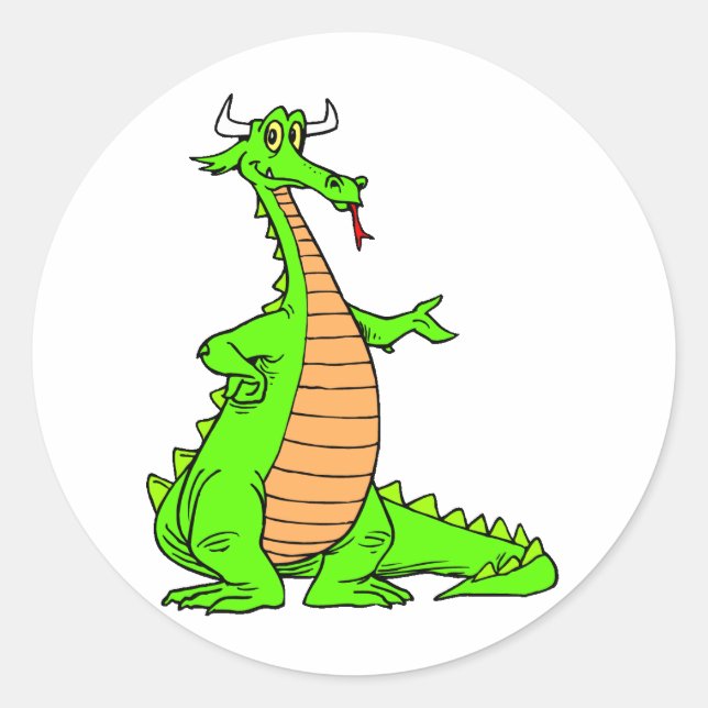 Sticker Rond Dragon Magic 44 (Devant)