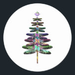 Sticker Rond Dragonfly Christmas Tree Chemise Insect Lover Xmas<br><div class="desc">Dragonfly Christmas Tree Chemise Insect Lover Xmas C</div>