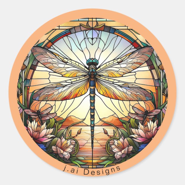 Sticker Rond Dragonfly Dreams (Devant)