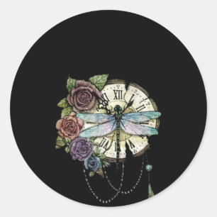 Sticker Rond Dragonfly Lover  Dream Capcher Dragonfly