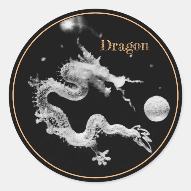 Sticker Rond Dragons & Cristal Dragon Lore /Naissance du Dragon (Devant)