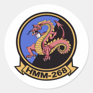 Sticker Rond Dragons du rouge HMM-268