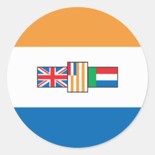 Sticker Rond Drapeau 1928 de l'Afrique du Sud