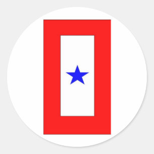 STICKER ROND DRAPEAU 1 DES MÈRES DE GUERRE