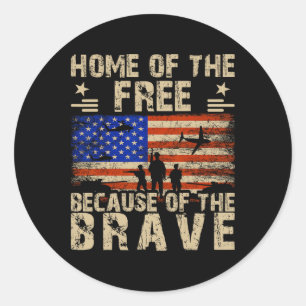 Sticker Rond Drapeau 4 juillet Usa - Accueil De La Liberté À Ca