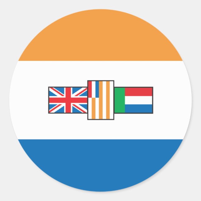 Sticker Rond Drapeau Afrique du Sud 1928 (Devant)