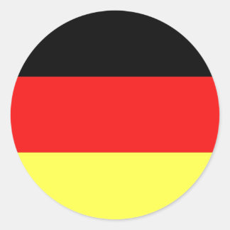 Sticker Rond Drapeau Allemagne