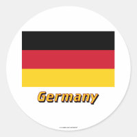 Drapeau Allemagne avec nom