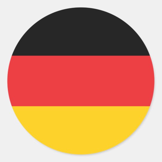 Sticker Rond Drapeau Allemand Zazzle Fr