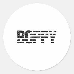 Sticker Rond Drapeau américain de Fête des pères Patriotique Us