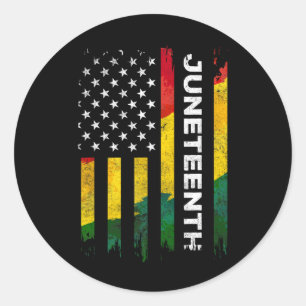 Sticker Rond Drapeau américain de la Fête de la Liberté