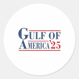 Sticker Rond Drapeau Américain Du Golfe Des Etats-Unis Est 2025