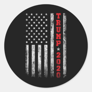 Sticker Rond Drapeau américain Vintage 2020