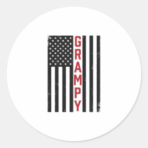 Sticker Rond Drapeau américain vintage vector design patriotiqu
