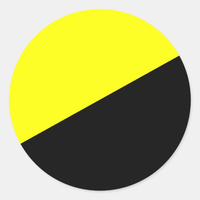 Sticker Rond Drapeau anarcho-capitaliste (Devant)