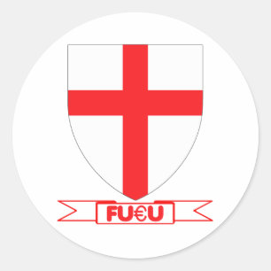 Sticker Rond drapeau anglais